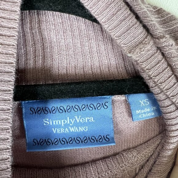 Simply Vera‎ Wang Womens sz XS Light Purple Turtleneck Sweater NWT Tunic - Picture 5 of 11